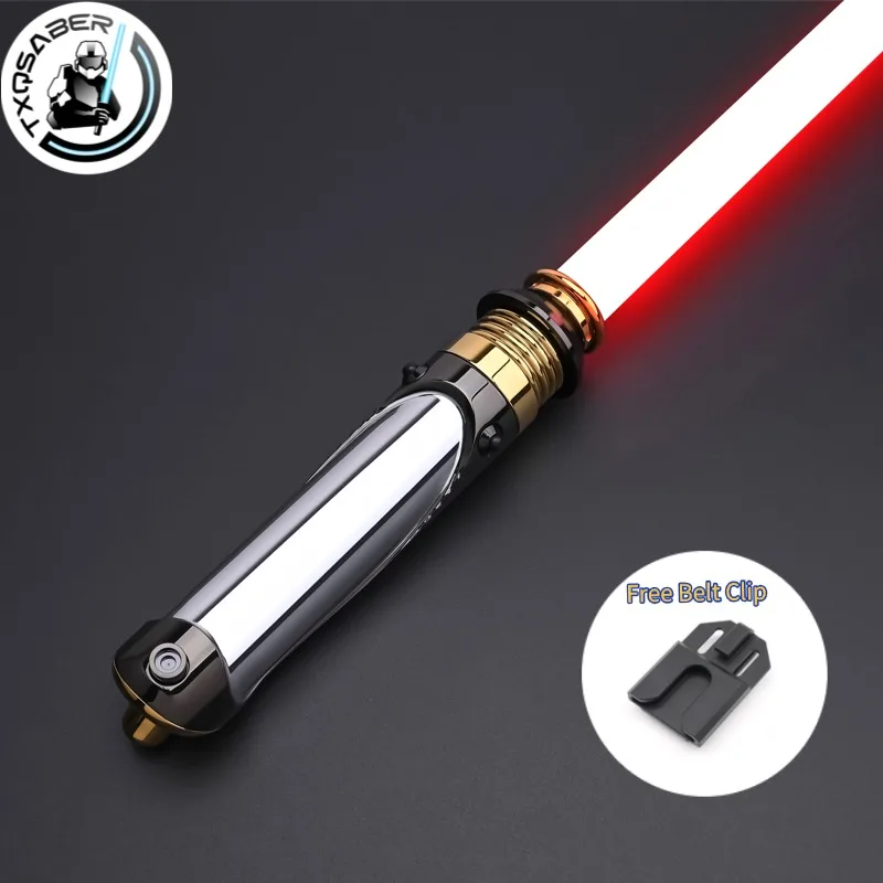 

TXQSABER Emperor Palpatine Smooth Swing Lightsaber Metal Hilt Color Change Bluetooth Control Gesture Ingition Sounds Laser Sword