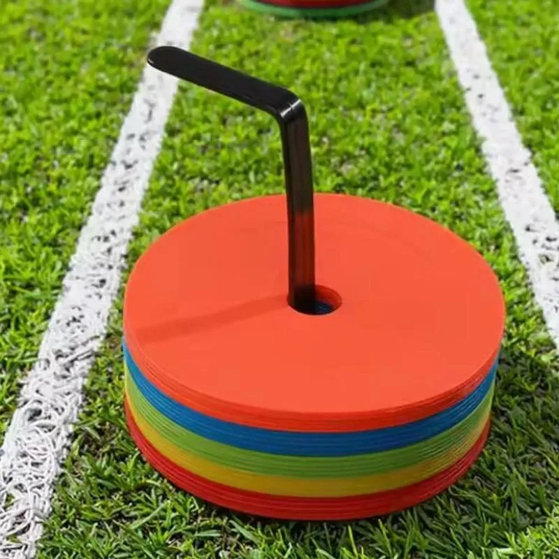 1 قطعة حامل مخروط كرة القدم الصحن الناقل رد الفعل التدريب القرص الرف ملعب كرة القدم مخروط علامات حامل لممارسة البيسبول الاطفال #4