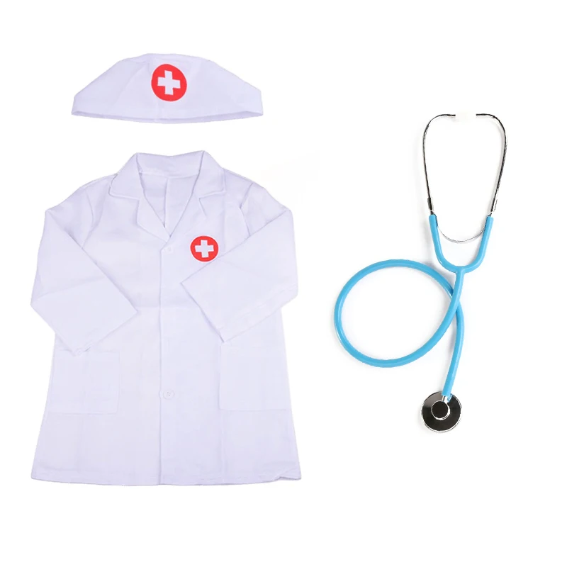 

Little Doctor Cosplay Dress-Up Prop Doctors Clothing Simulated Stethoscope Set Interactive Birthday Party Cosplay Game Props ZYF