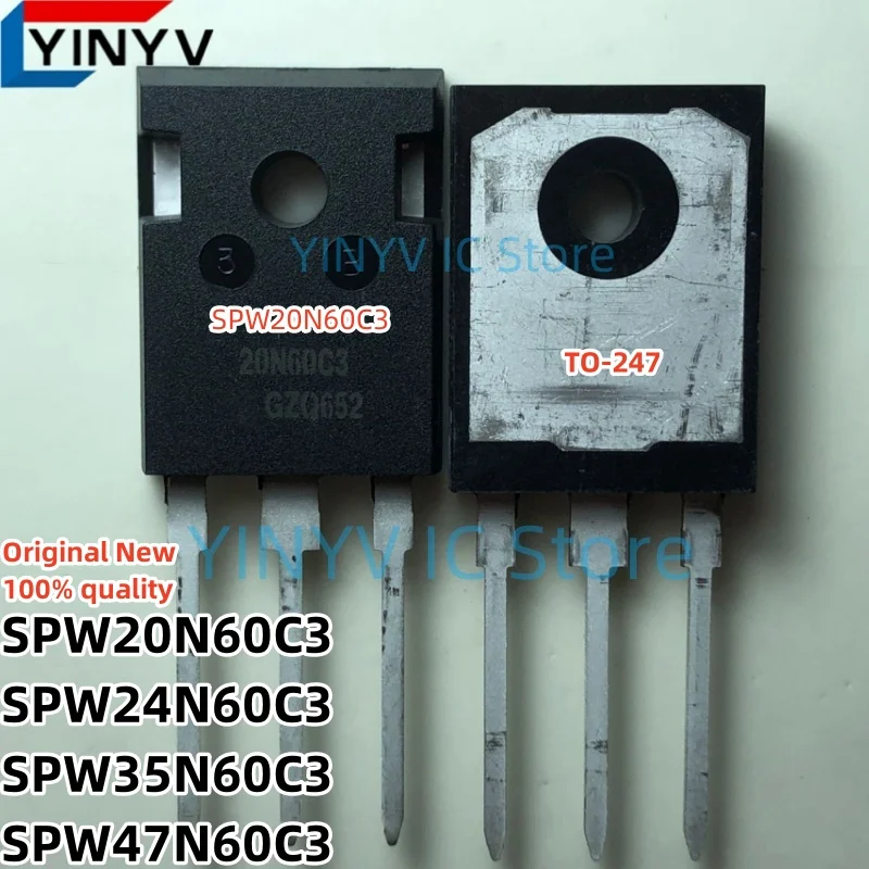 

10Pcs SPW20N60C3 20N60C3 SPW24N60C3 24N60C3 SPW35N60C3 35N60C3 SPW47N60C3 47N60C3 TO-247 650V Cool MOS Power Transistor 100% NEW