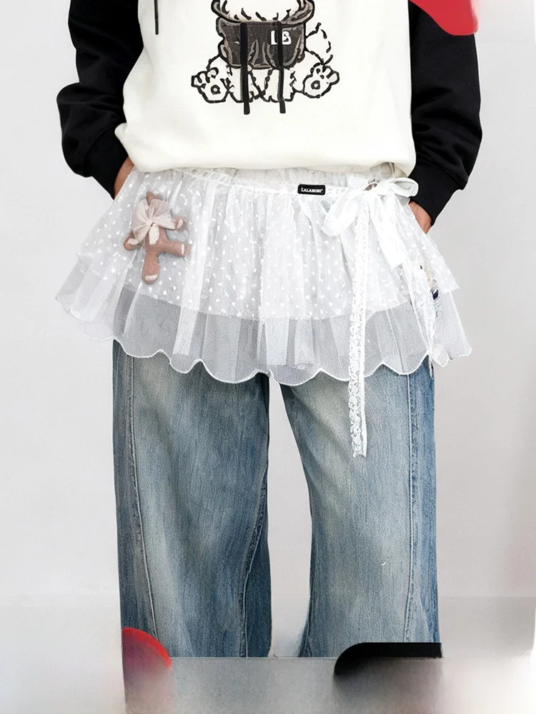 lalabobo-レース裾ベースレイヤー-2025-秋-トレンド-オリジナル-美尻カーテン-y2kスタイル-レディース-カジュアルファッションアクセサリー