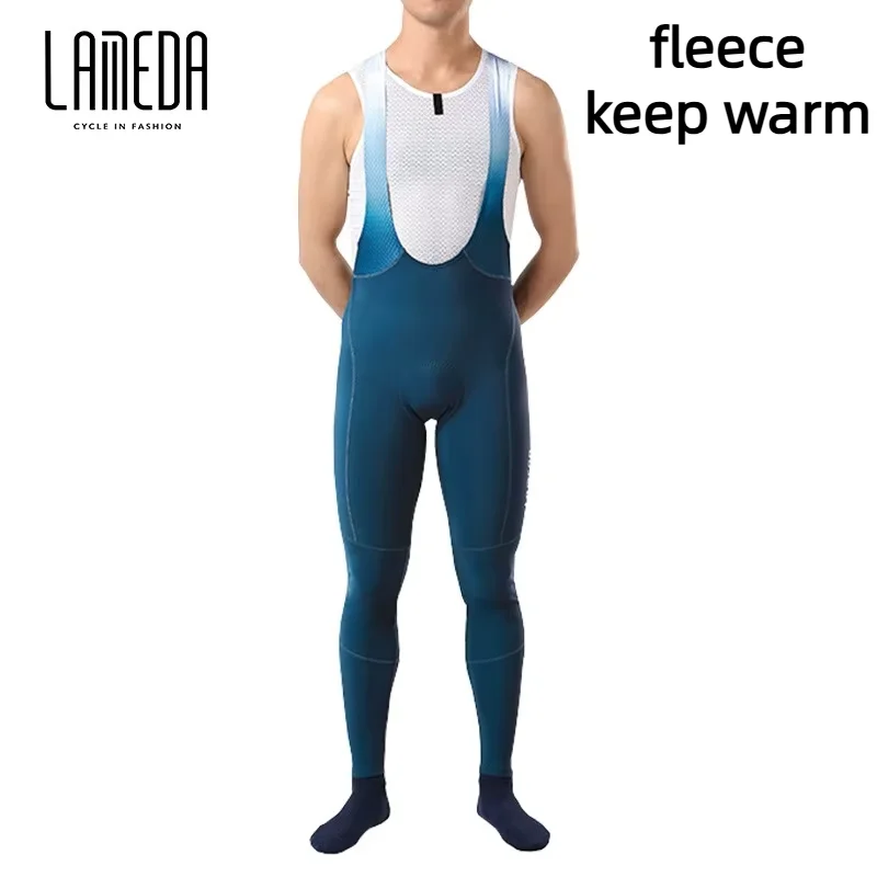 

Lameda Bicycle Pants Warm Fleece Mtb Pants Autumn Winter Strap Bicycle Pants Upf50+ Waterproof Pants Man