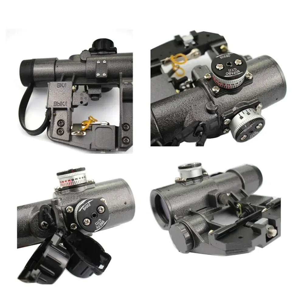 Imagem -04 - Visão Compacta Gun Collimator Red Dot Sight Sks Estilo Montagem Lateral Cnc Âmbito Óptico Svd 1x30