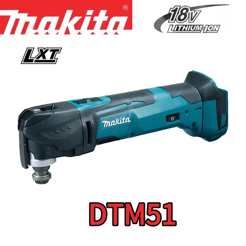 Originele Makita DTM51 draadloze multitoolset met 6 messen voor schuren, snijden, schrapen en renovatieprojecten