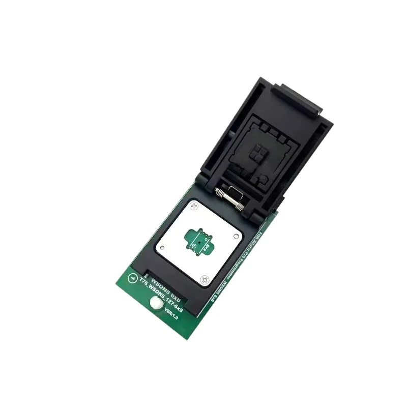 For T76 Programmer Dedicated WSON8 QFN8 6X8mm High Speed, Read and Write Burning Clamshell Seat