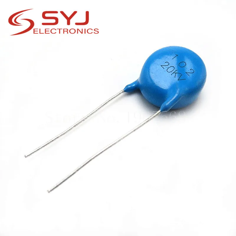 5pcs/lot High voltage ceramic chip ceramic capacitor 20KV102 1000PF 1nF 102K 20KV 14.7MM In Stock