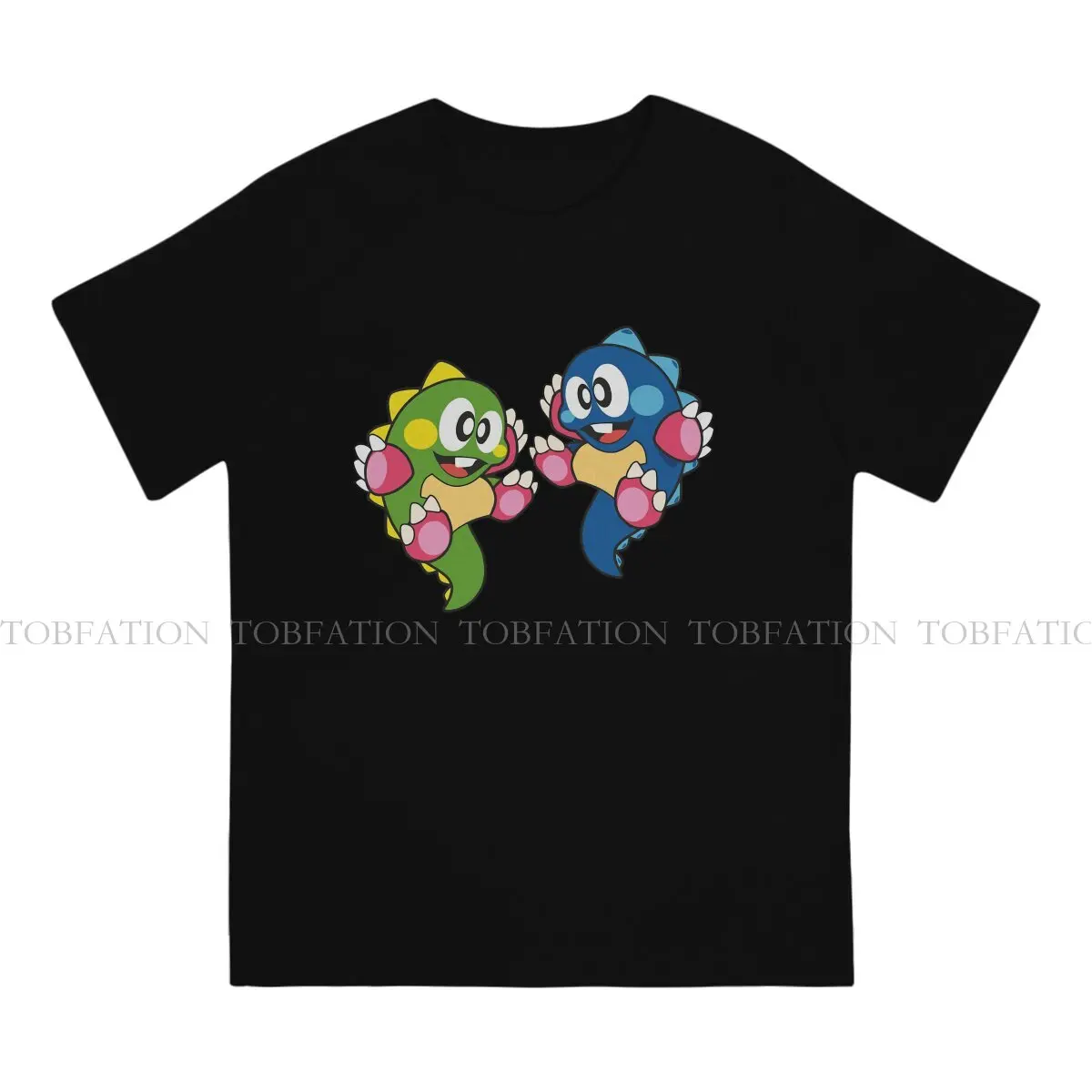 Bubble Bobble Game Bip & Bub T Shirt Fashion Men's Tees Summer Cotton Clothing Harajuku O-Neck TShirt