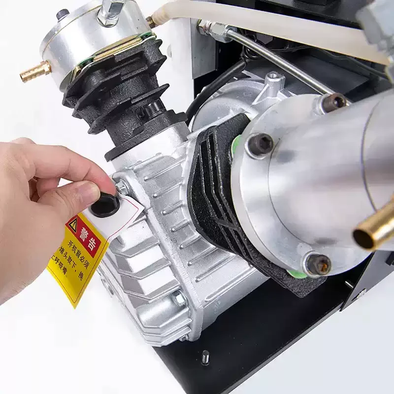 Compact Portable Dual Cylinder PCP Air Compressor Supports 300Bar 30MPa 4500Psi High Pressure Charging