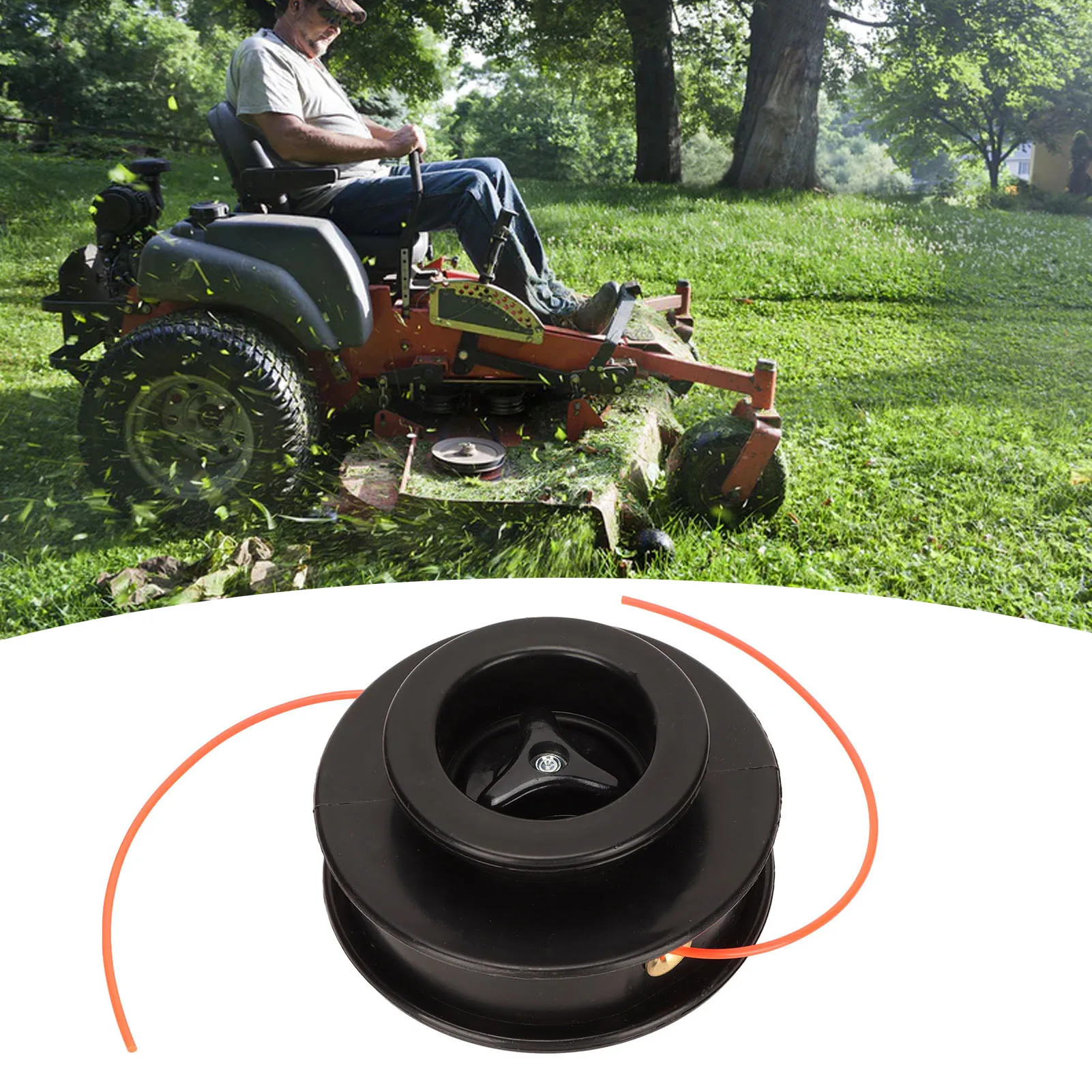 Lawn Mower Trimmer Head String Trimmer Head Robust Abrasion Resistant Practical Compact Trimmer Head Replacement M10x1.25