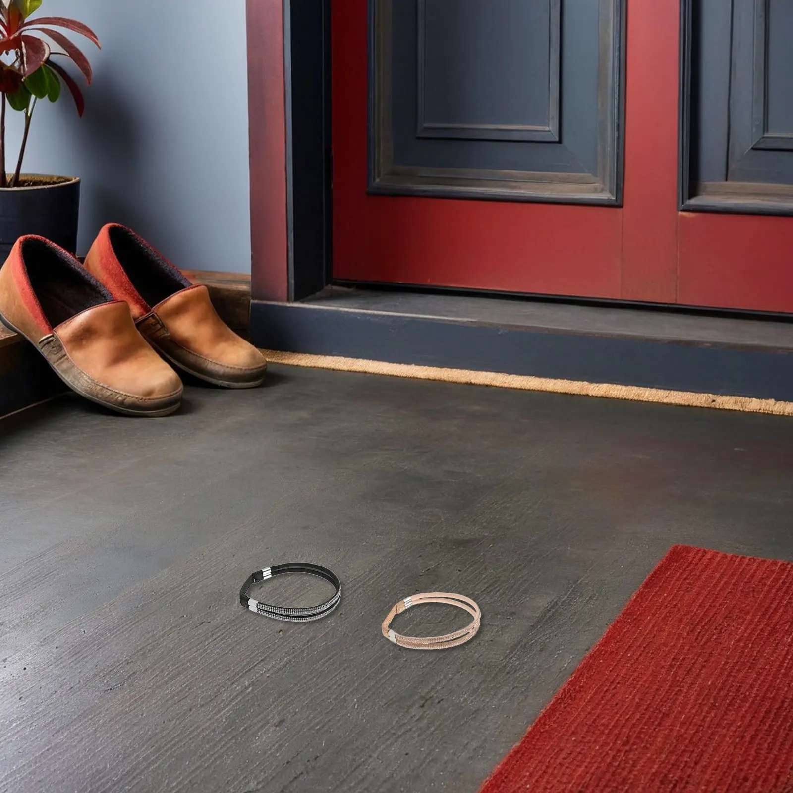 4Pairs Rhinestone Elastic Lace Straps High Heel Anti-Slip Detachable Straps for Loose Shoes Ankle Shoe Accessories