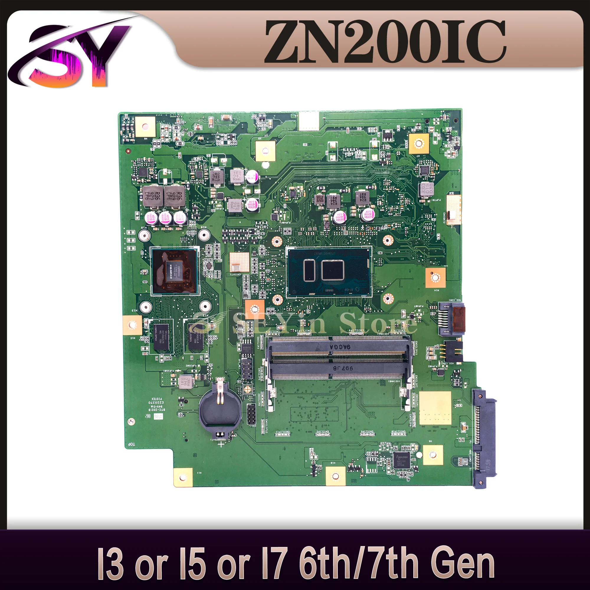 

ZN220IC-K Mainboard For ASUS Zen AiO Pro Z220IC commercial Motherboard I3-6100U I5-6200U I5-7200U I7-6500U Test work 100%