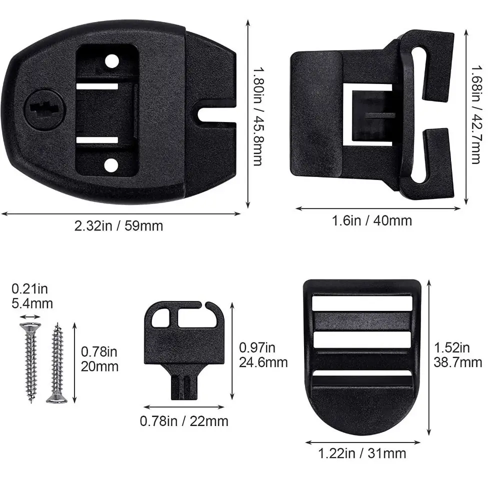 4pcs Durable Spa Cover Clips Universal Weather Resistant Hot Tub Cover Clips Spare Parts Spa Cover Clips Replacement Hot Tubs