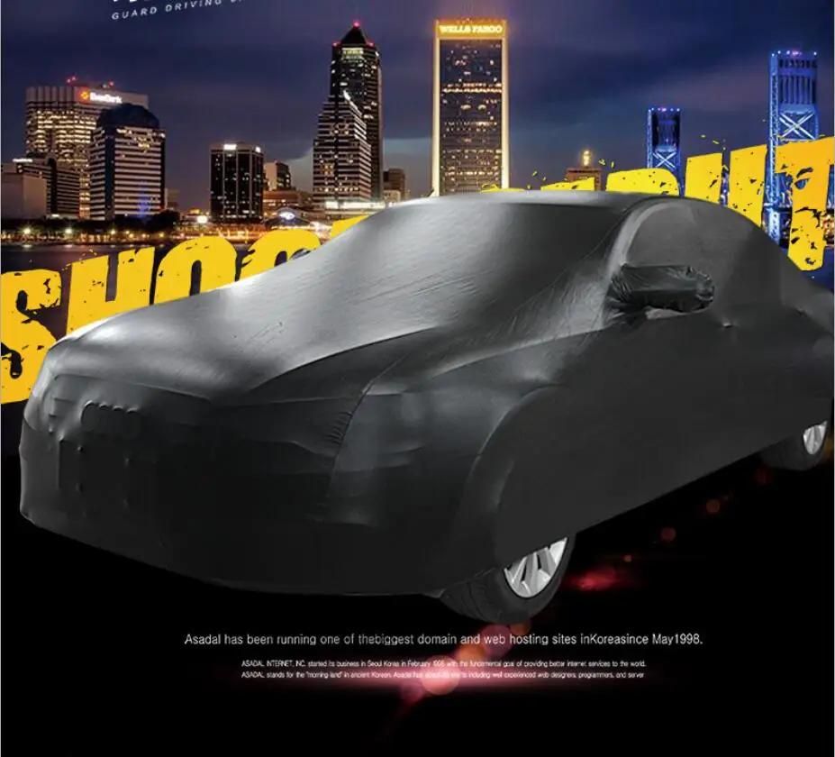 Professional Customized Outdoor PU Stretch Car Cover  Waterproof UV Resistant