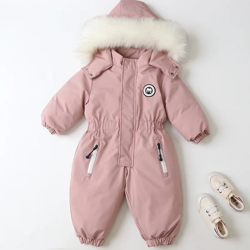 Winter Baby Boys Girls Thick Warm Rompers Toddler Kids Ski Clothes Children SnowSuit Clothing for 1 2 3 4 years