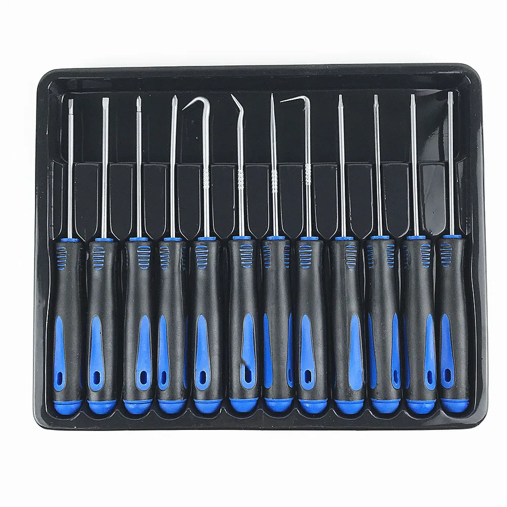 

12 шт., крючок, сальник, топливный уплотнитель, набор инструментов для удаления уплотнительного кольца, набор прецизионных отверток, набор автомобильных кирок, съемник, инструменты для рукоделия