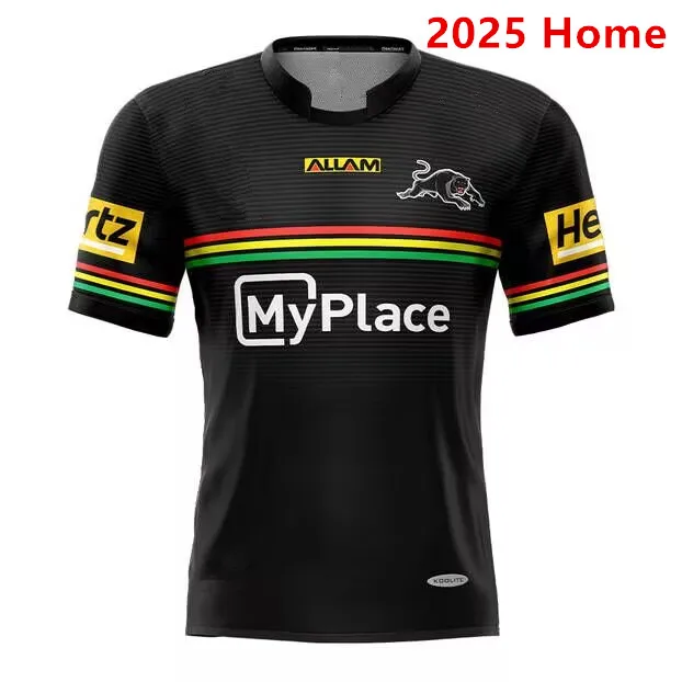 2025 PENRITH PANTHERS HOME RUGBY JERSEY 2025 PANTHERS MEN'S LONG SLEEVE TRAINING SHIRT SINGLET