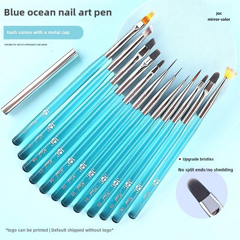 New Product Nail Art Pen for Nail Design Blue Nail Art Design Brush on Nails Glue Pen Painting Tool Acrylic Set Fashion Nails