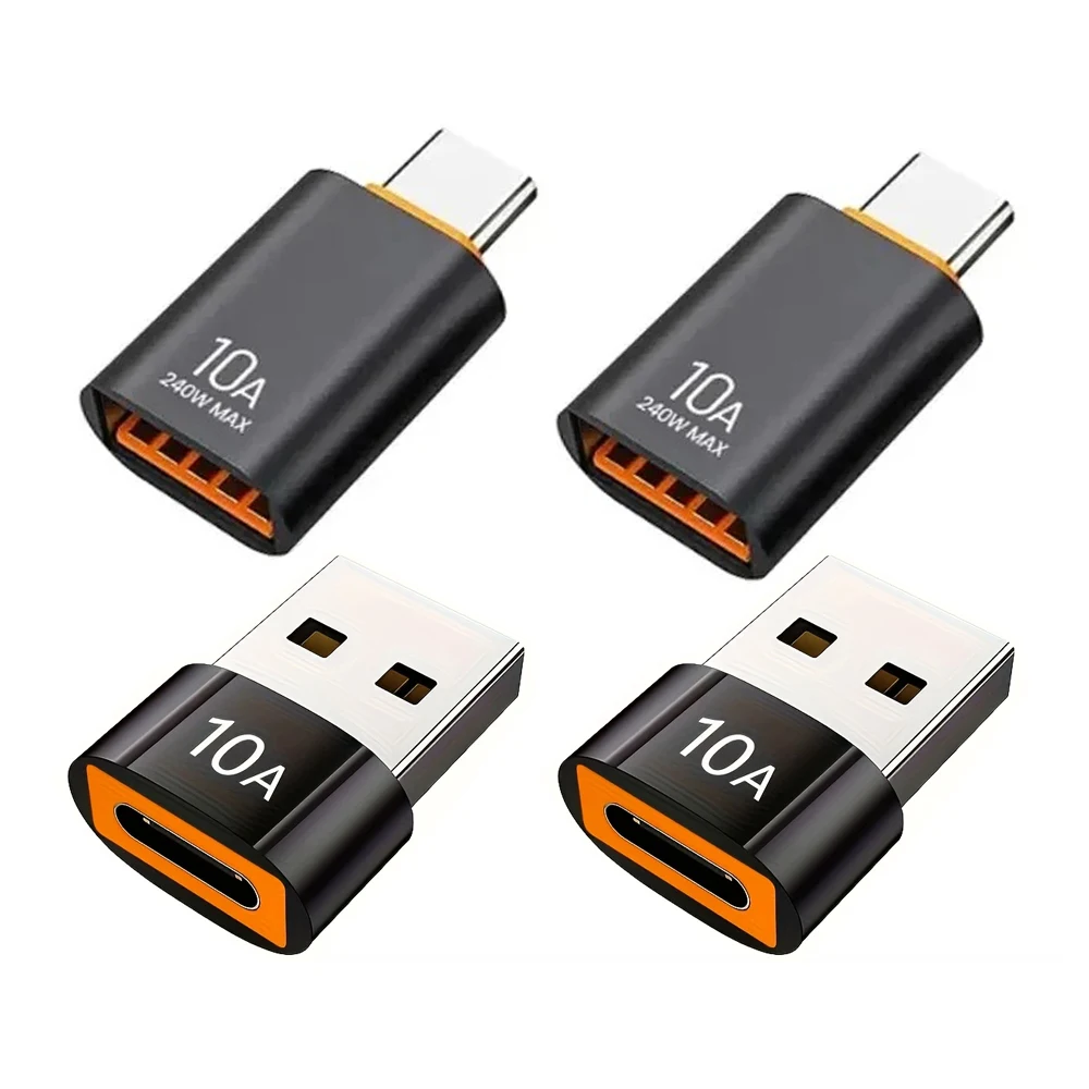 USB 3.0 Type C to USB A OTG Adapter 10A Fast Charging Converter for MacBook iPad Huawei Xiaomi Samsung Kit Set Case
