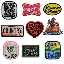 Racing Carnival Car Emblem Clothing Accessories Badge Embroidery Sticker Iron-on Patches