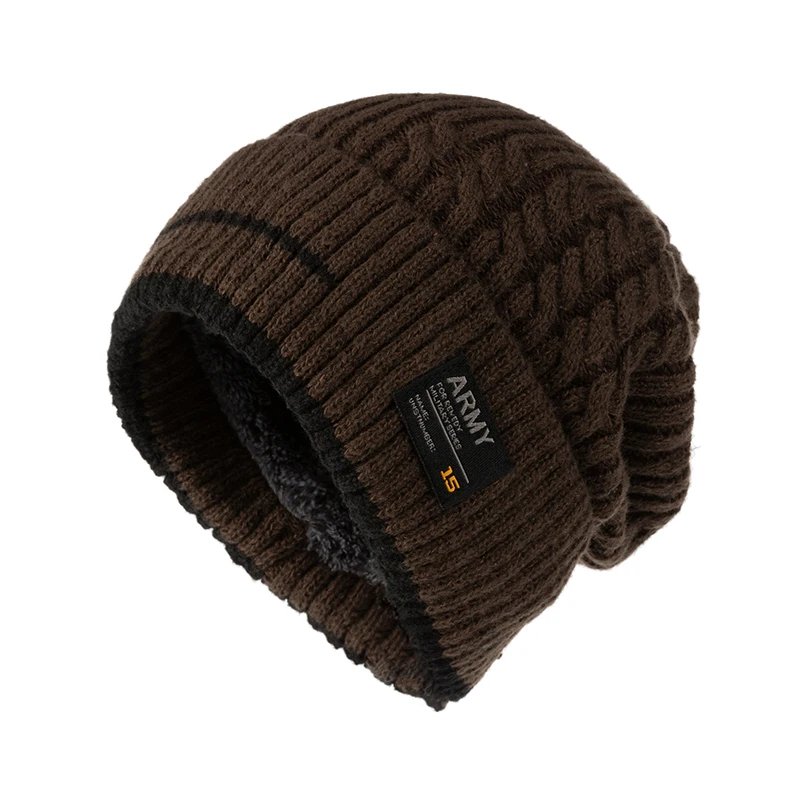 Unisex Winter Beanie Mütze für Männer Strickmütze Radfahren Caps Beanie Frauen Dicke Motorhaube Hüte Skullies Warme Sport Hüte – Detail 1