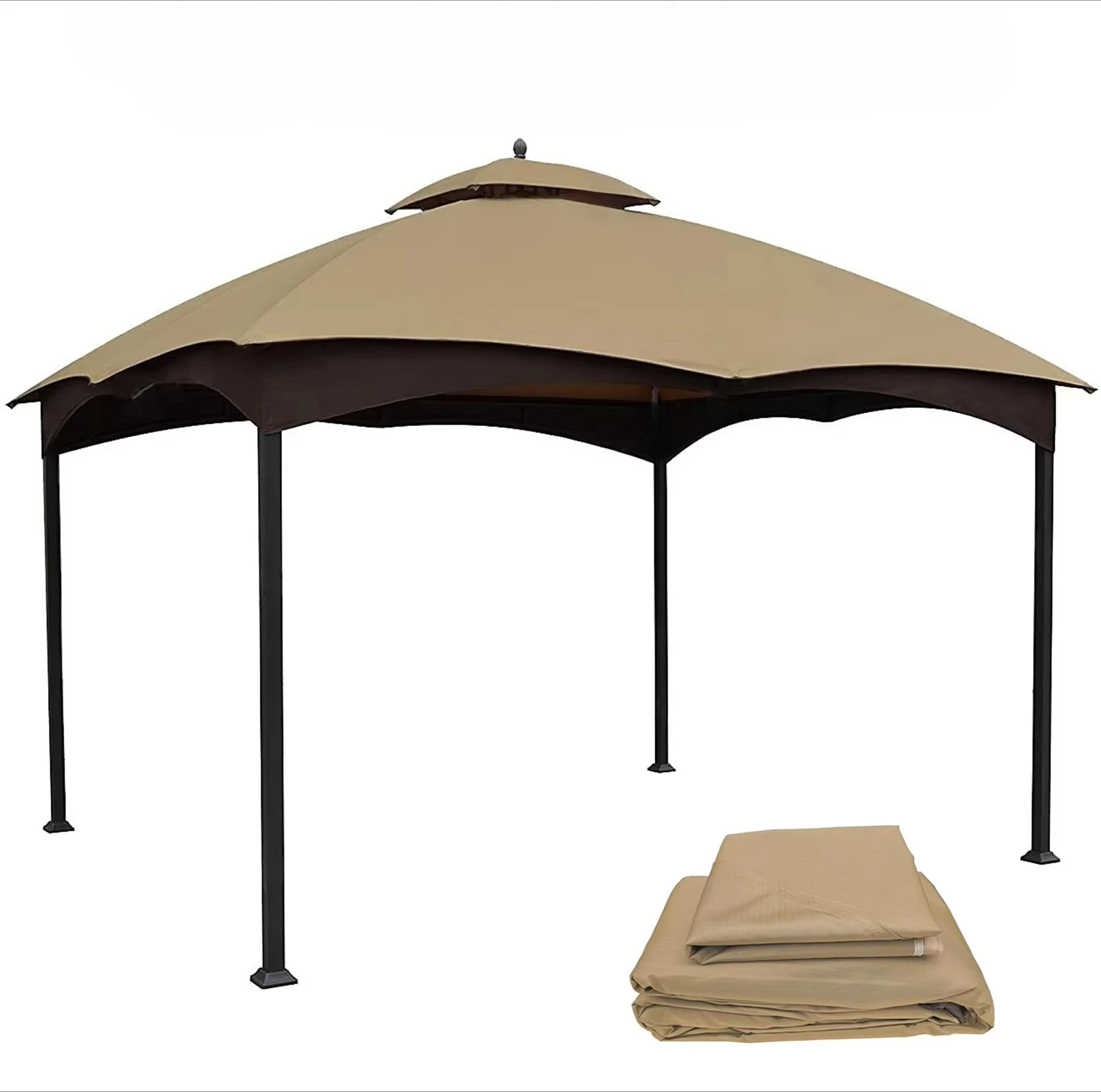 ！@Replacement Lowe's Allen Roth Heavy Duty Gazebo Canopy Top with Air Vent 10*12 Waterproof Eco-Friendly Oehome Outdoor Furnitur