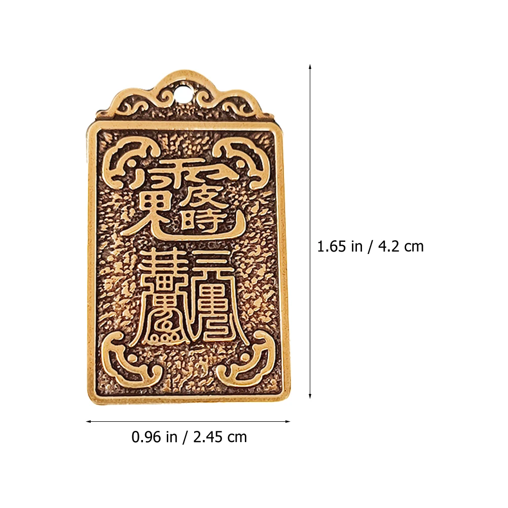 

4pcs Brass Rabbit Year Tags Vintage Keychain Pendants Diy Charms For Necklace Bracelet Amulet Decor Chinese Fengshui Pendant