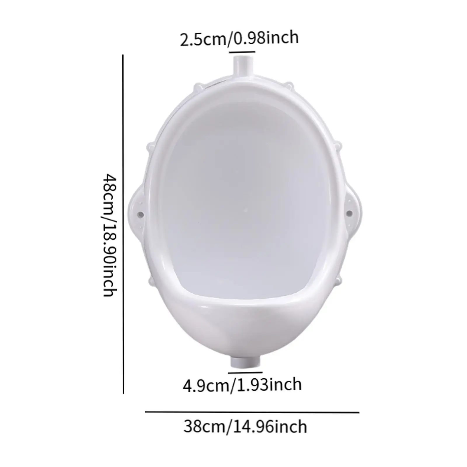 Portable Men Urinals Wall Mount Urine Diverter Plastic Sturdy Waterless Urinal for Camping Tourists Outdoor Use