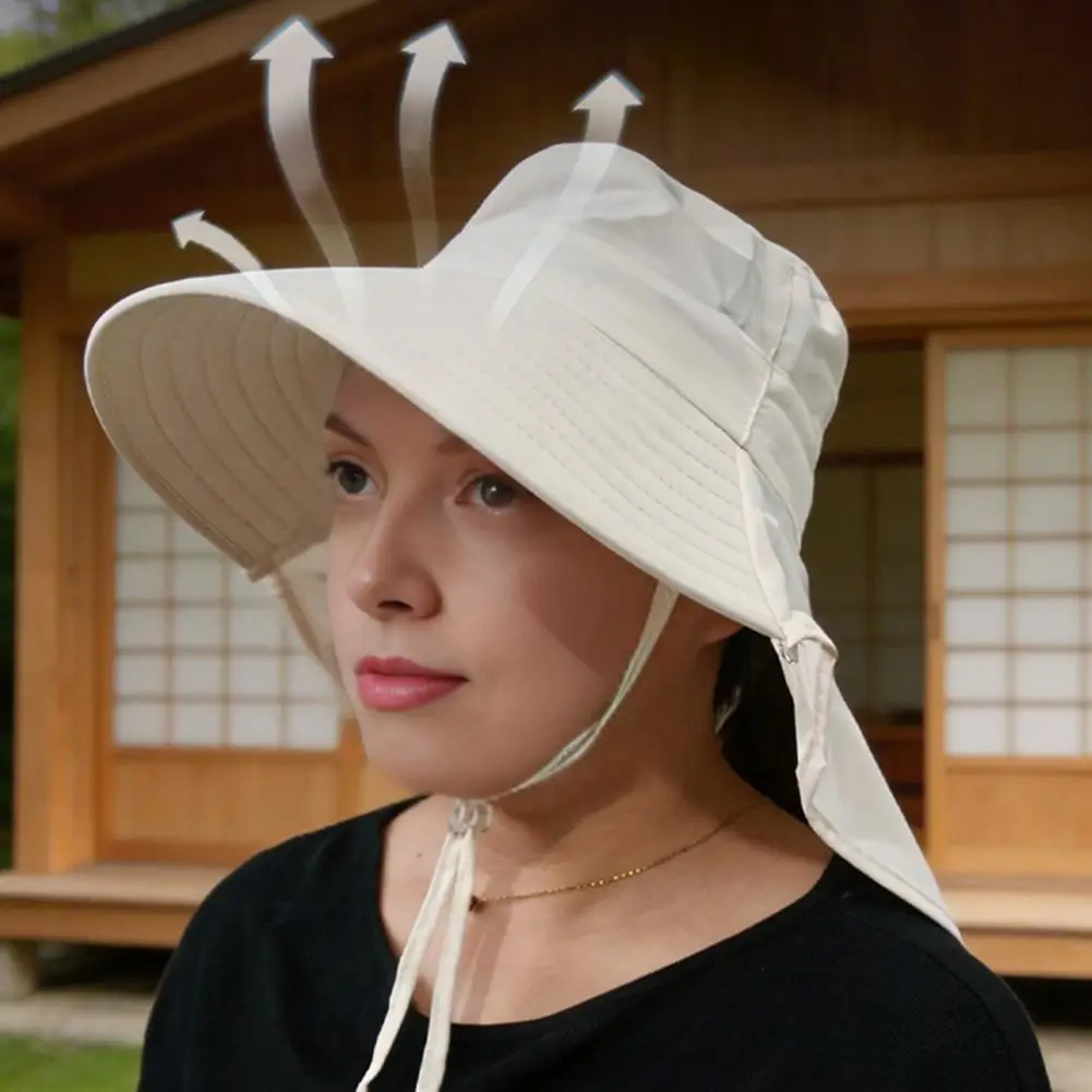 Lightweight Summer Hiking Hat Wide Brim Sun Hat for Women Women Sun Hat with Neck Flap Wide Brim Packable Beach Uv for Hiking