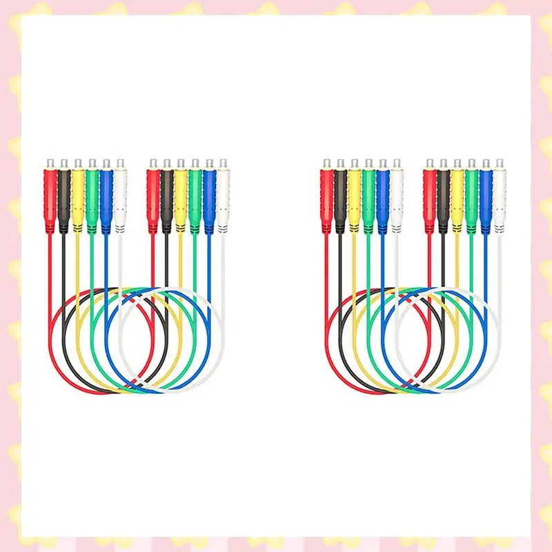 

AB51 12PCS Magnetic Test Leads Silicone Soft Flexible Jumper Test Wires 30V AC5A 3.3FT Magnetic Test Leads