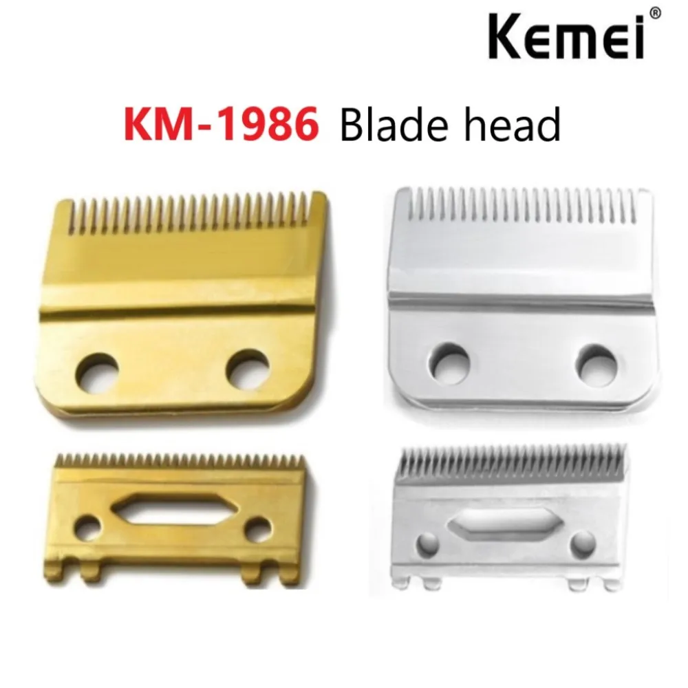 Kemei KM-1986 Professional Hair Clipper Blade Screws Silver Golden Replacement Blade Hair Trimmer Carton Steel Accessories Blade