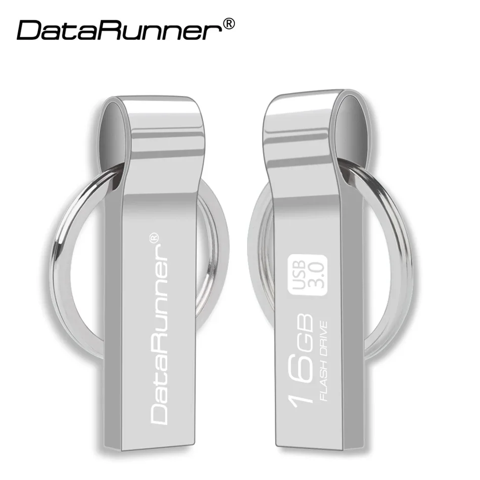 DataRunner USB 3.0 KeyChain USB Flash Drive Metal Pendrive 128GB 64GB 32GB Pendrive Waterproof USB 3.0 Flash Memory Stick