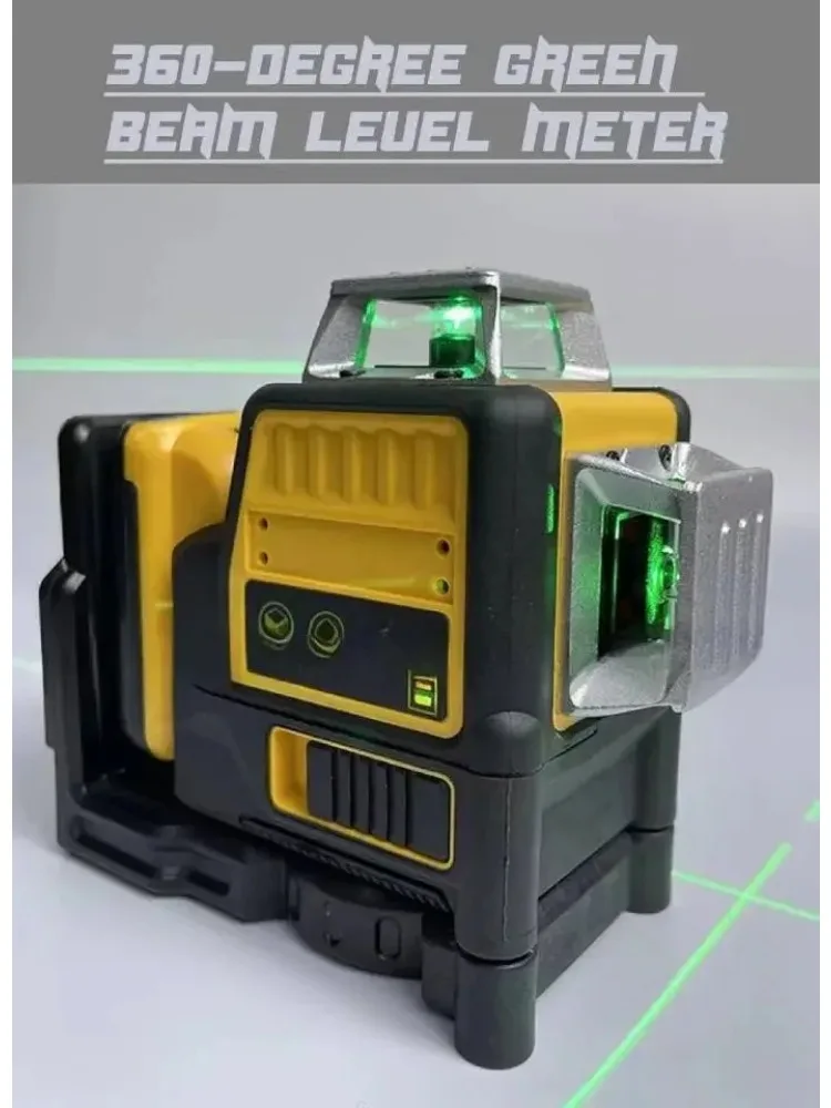 Portable Automatic Laser Level High Power Lasers Infrared Professional Multifunctional  Work Line Green Light 12 Lines Outdoor