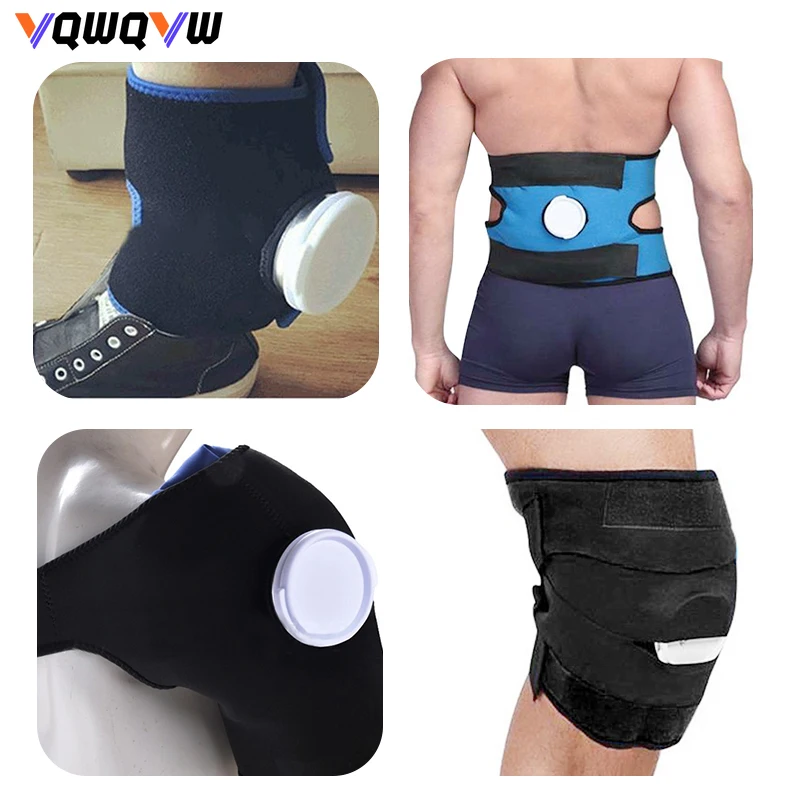 

1Pcs Shoulder Knee Ankle Waist Brace, with Ice/Hot Compress Cloth Pack Holder,for Sprains,Muscle Pain,Bruises,Injuries