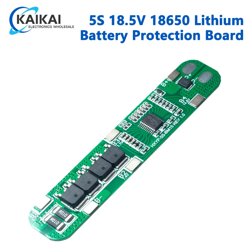 5S akumulator litowo-jonowy 12A 18.5V 18650 ładowarka PCB płyta ochronna komórek BMS