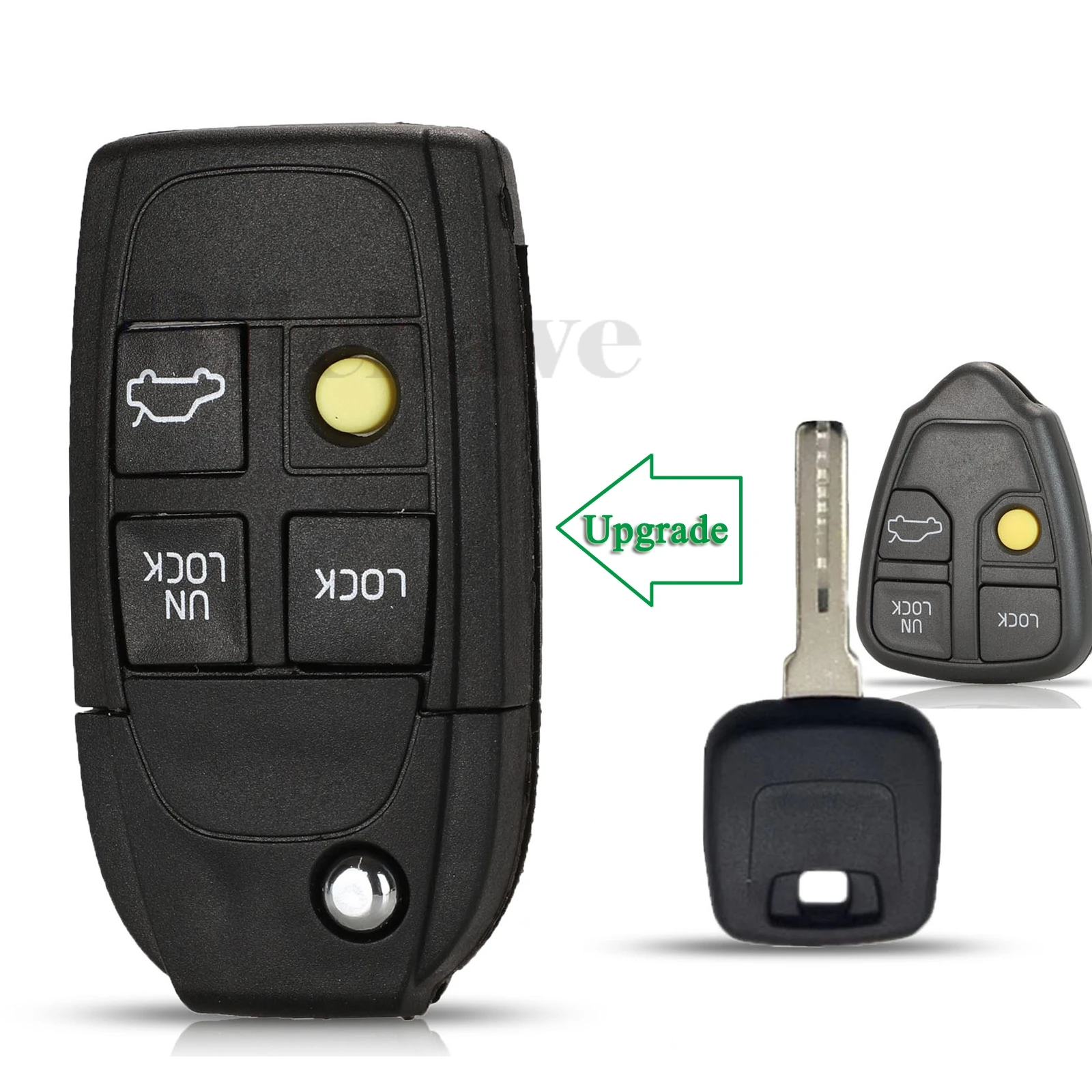 

Bilchave 4 Buttons Modified Flip Folding Remote Car Key Shell Case Fob For Volvo XC70 XC90 V50 V70 S40 V40 V90 C70 S60 S80 S70