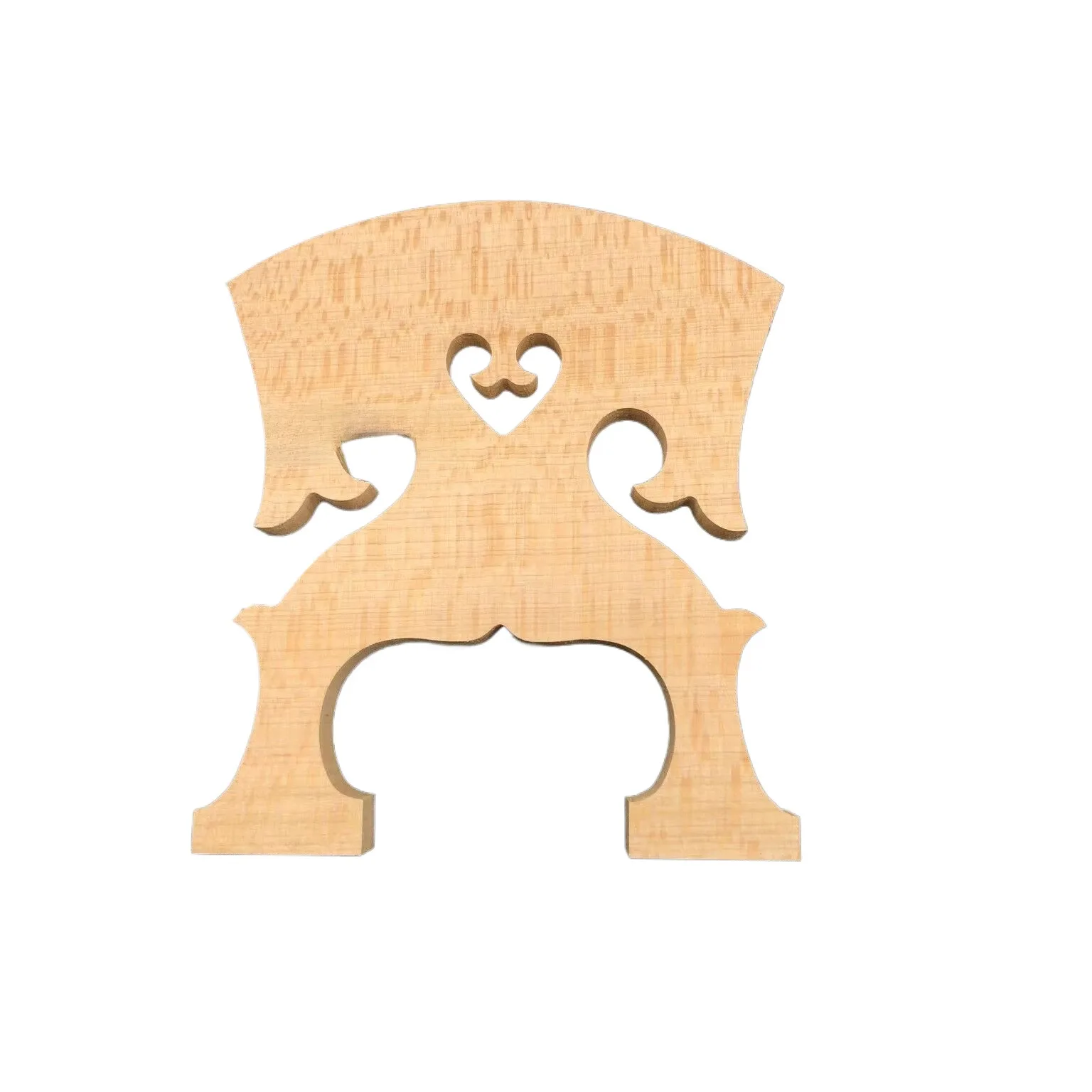 5Pcs Baroque Style Solid Maple Cello Bridge for 4/4 3/4 Cello Fits 5/6 Strings Foot Width 94mm Cello Replacement Parts