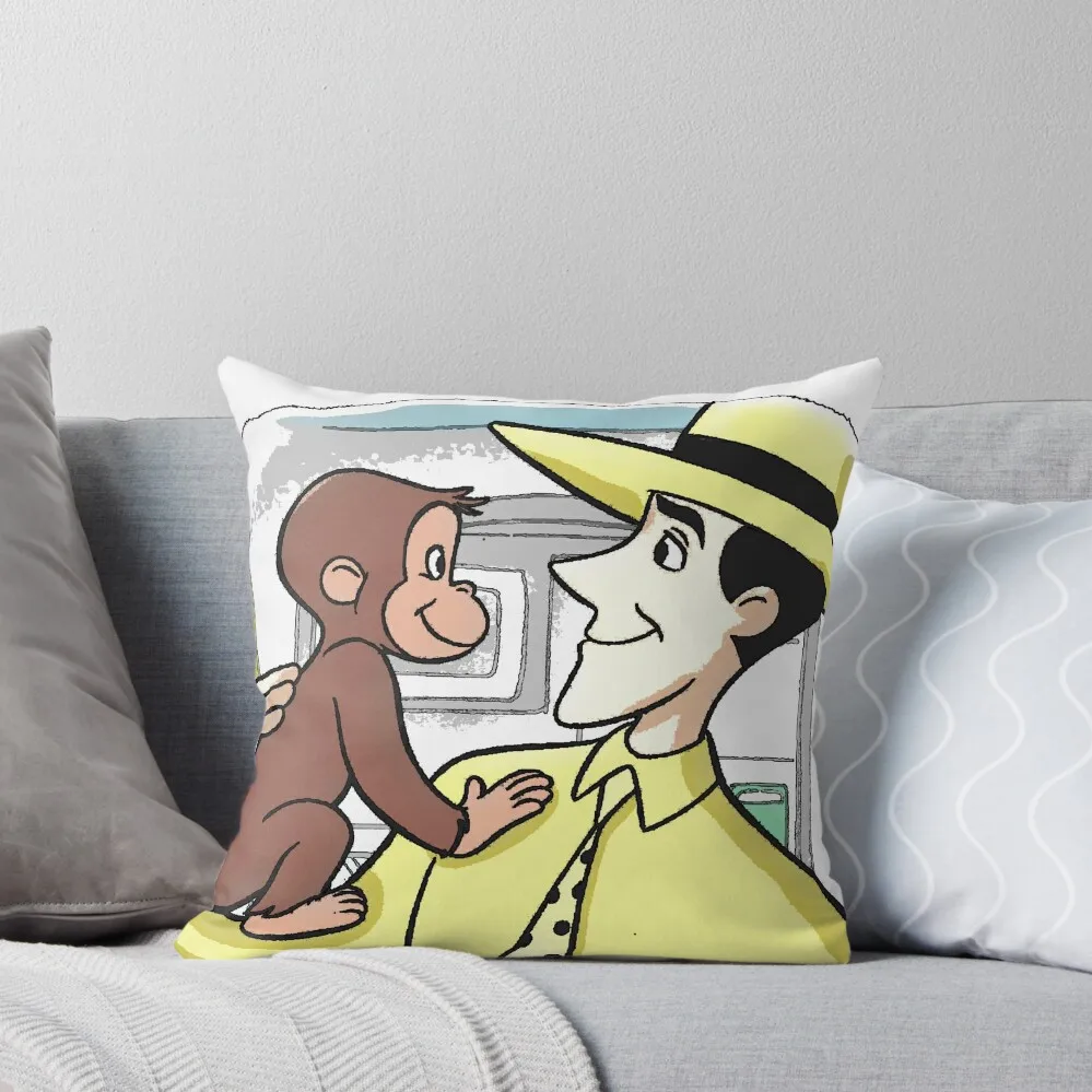 

Curious George & MWTYH Throw Pillow home decor items Anime Luxury Sofa Cushions Cushion Cover For Sofa pillow