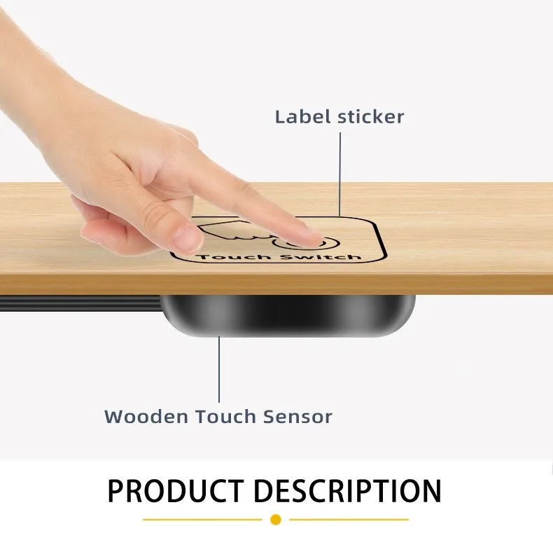 12V 24V Holzpaneel-Touchschalter LED Dimmbar Berührungsempfindlich Versteckt für Holzmöbelbeleuchtung – Detail 6