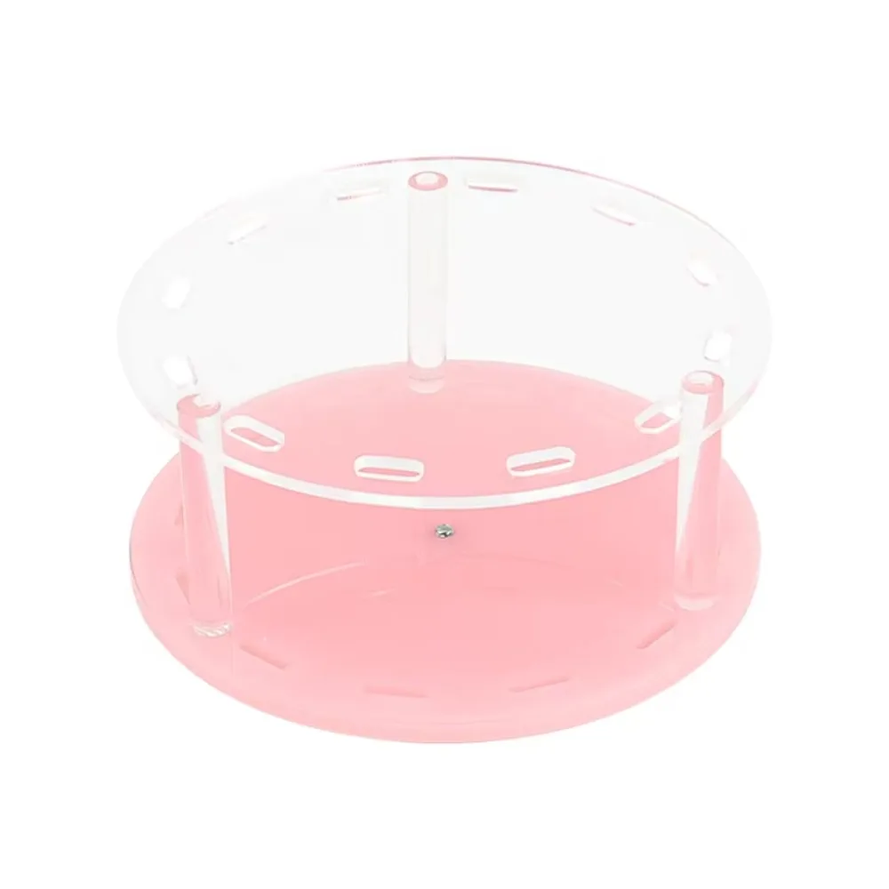 12 Holes Eyelash Tweezers Holder 360° Rotate Detachable Design Lash Tweezers Stand Space Saving Acrylic Material