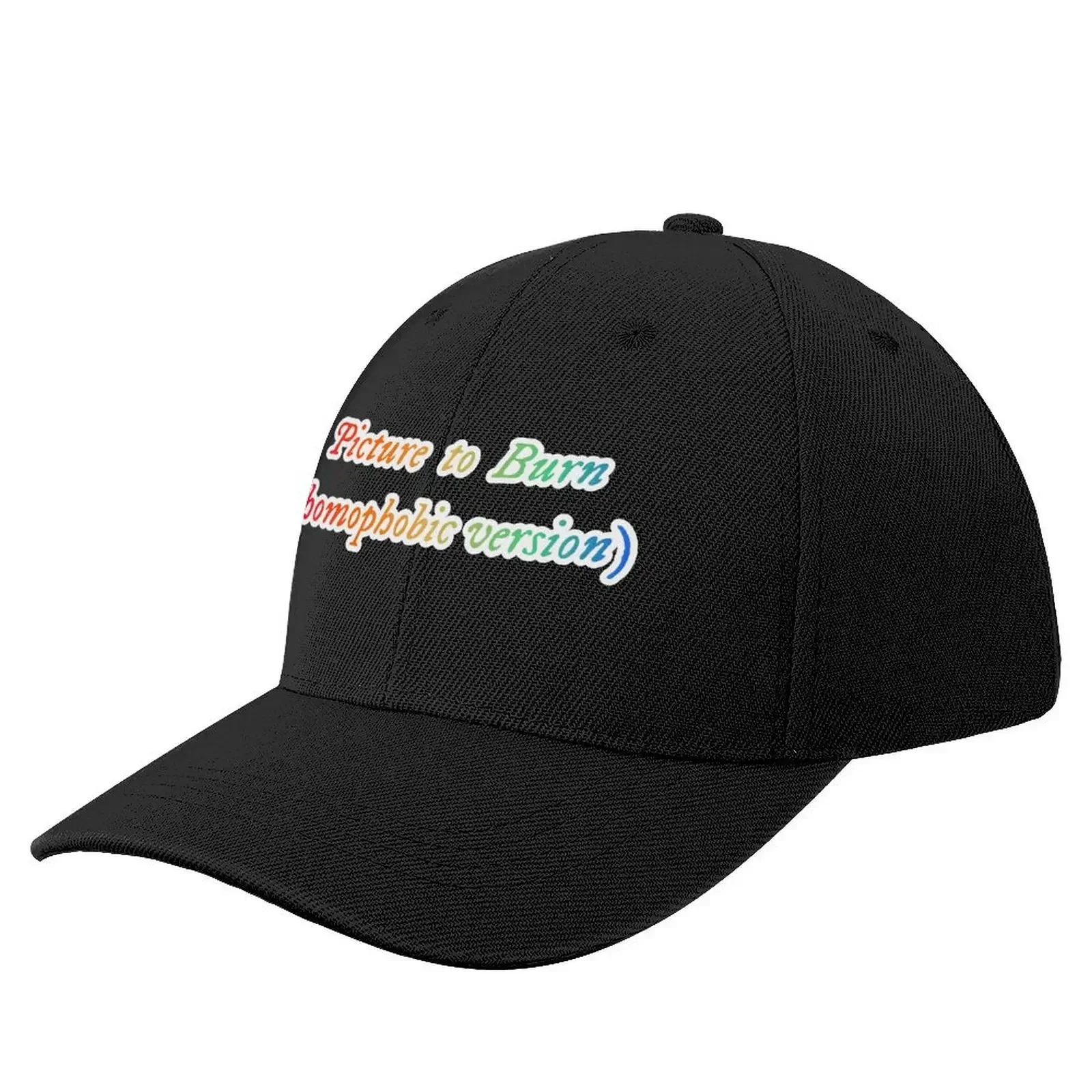 Picture To Burn Homophobic Version Funny LGBT Sticker Baseball Cap summer hat western Hat Men's Women's