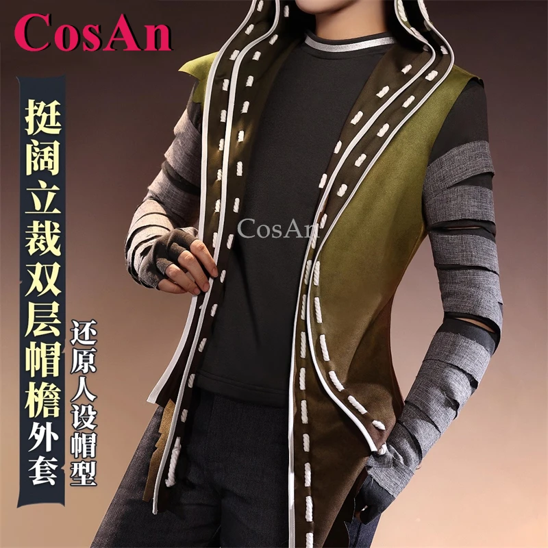 أزياء CosAn Game Identity V Naib Subedar/المرتزقة التأثيرية أزياء الجلد الأصلي أزياء وسيم ملابس لعب الأدوار في الهالوين #3