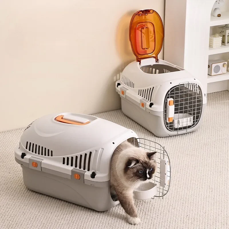 

Handheld pet box, car mounted cat bed, pet aviation box, cat aviation box, iron mesh cat and dog travel suitcase