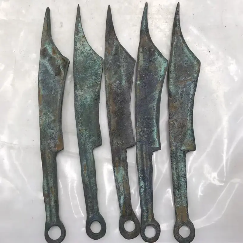 Antique coin collection, imitation of ancient Spring and Autumn and Warring States period coins, six-character coins, pointed co