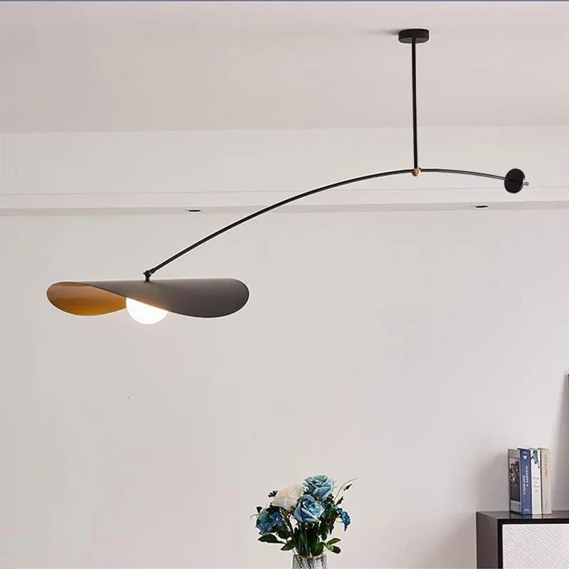 Decorative Creative Art Swing Arm Adjustable Pendant Light Modern Simple Study Room Bedroom Villa Club Dining Room Bar Desk Lamp