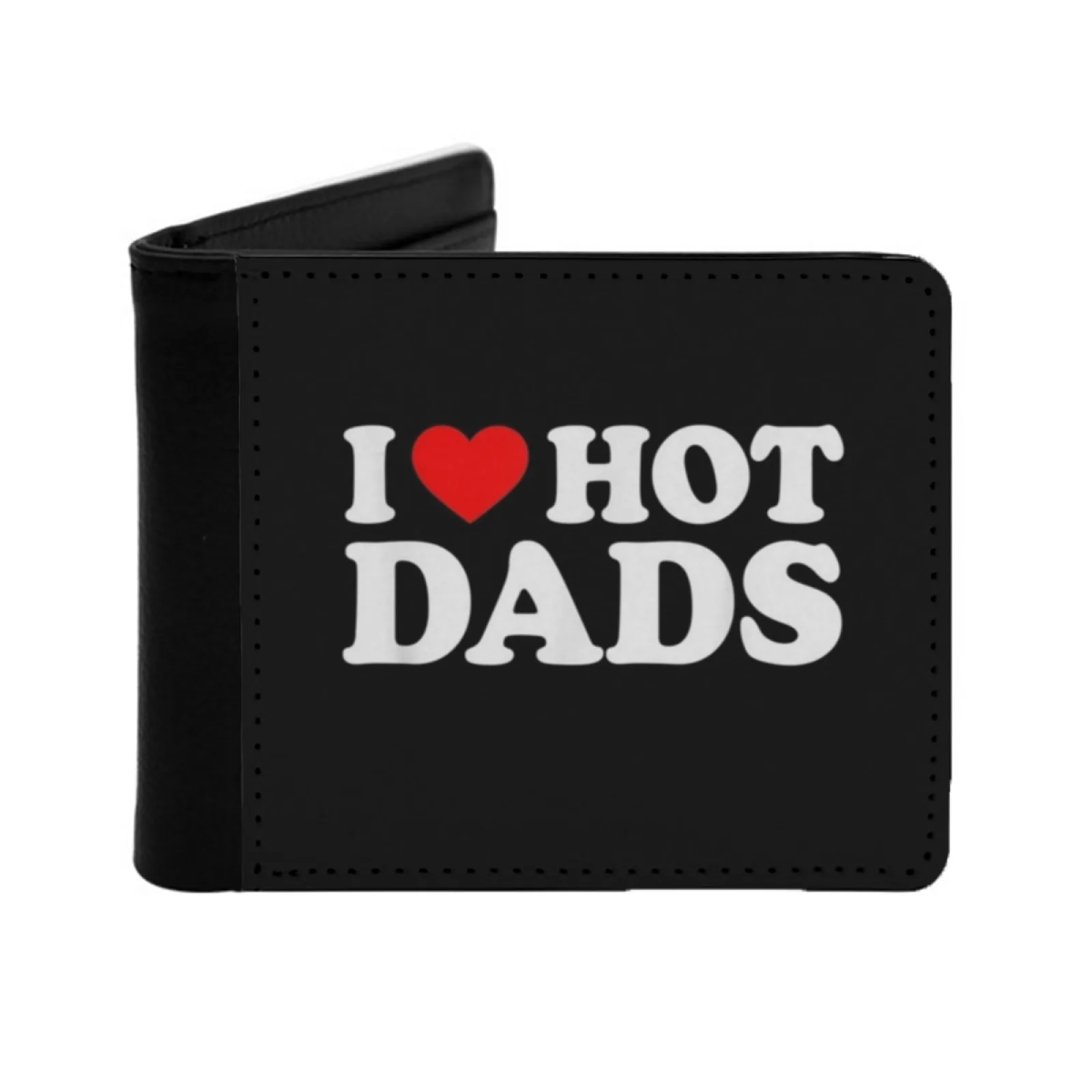 

Рубашка I Love Hot Dads I Heart Hot Dads Рубашка Love Hot Dads Персонализированный мужской кожаный кошелек для карт Сумка для денег Кошелек из искусственной кожи I