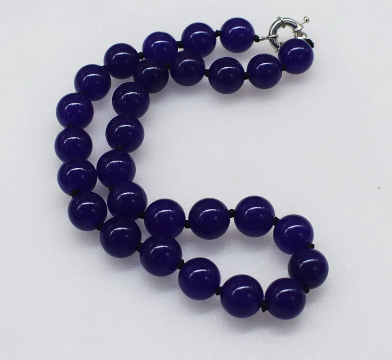purple jade round 12mm 14mm  necklace 17inch  wholesale beads nature woman