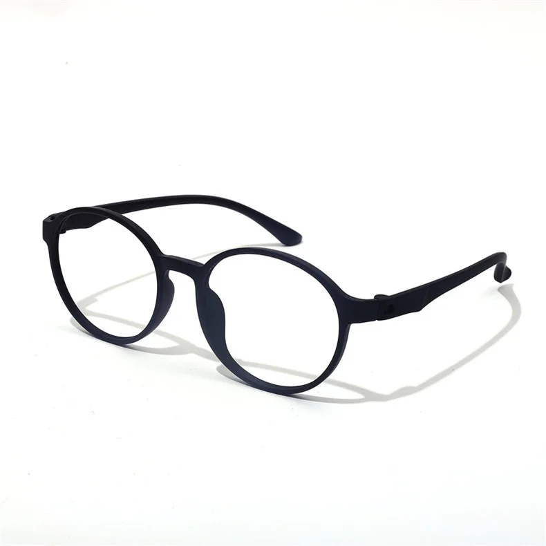 Herren TR90 Flexible Transparente Brillengestell Ultraleicht Mode Retro Runde Optische Brillen Damen 66016 – Detail 9