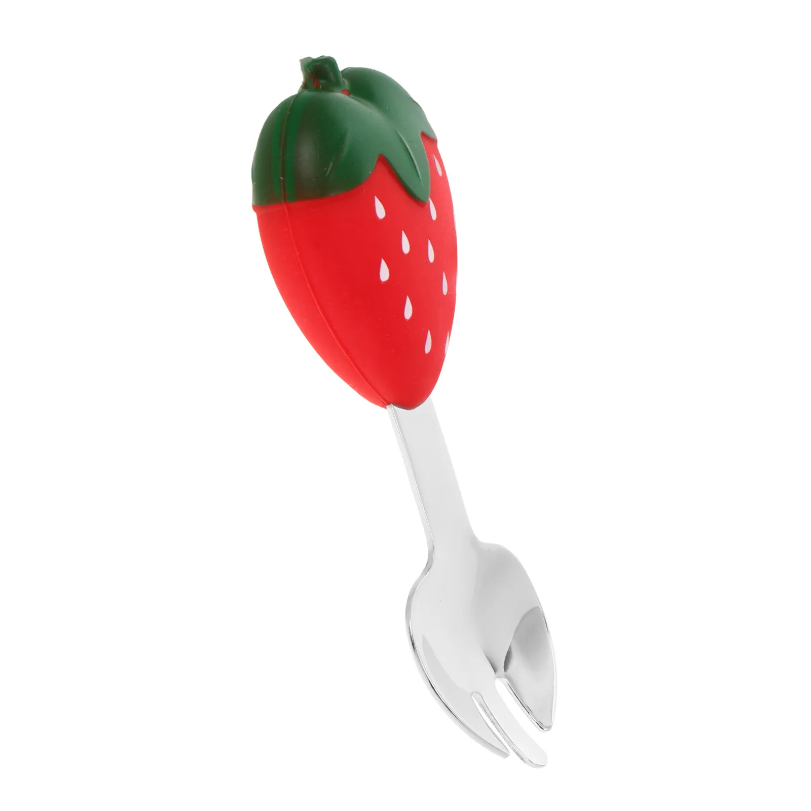 Toddler Cutlery Set Stainless Steel Fork and Spoon with Soft Food Grade Silicone Handles Ergonomic Small Size for Self Feeding