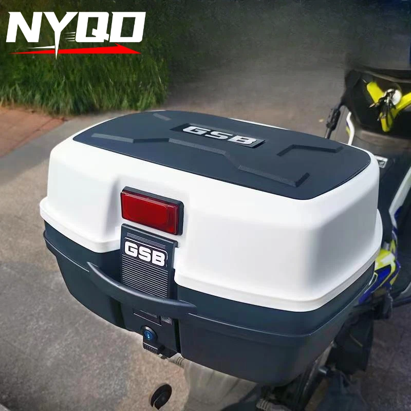 

GSB Motorcycle Trunk Universal Boot Large Thickened Electric Battery Car Storage Box Scooter Car Toolbox Waterproof