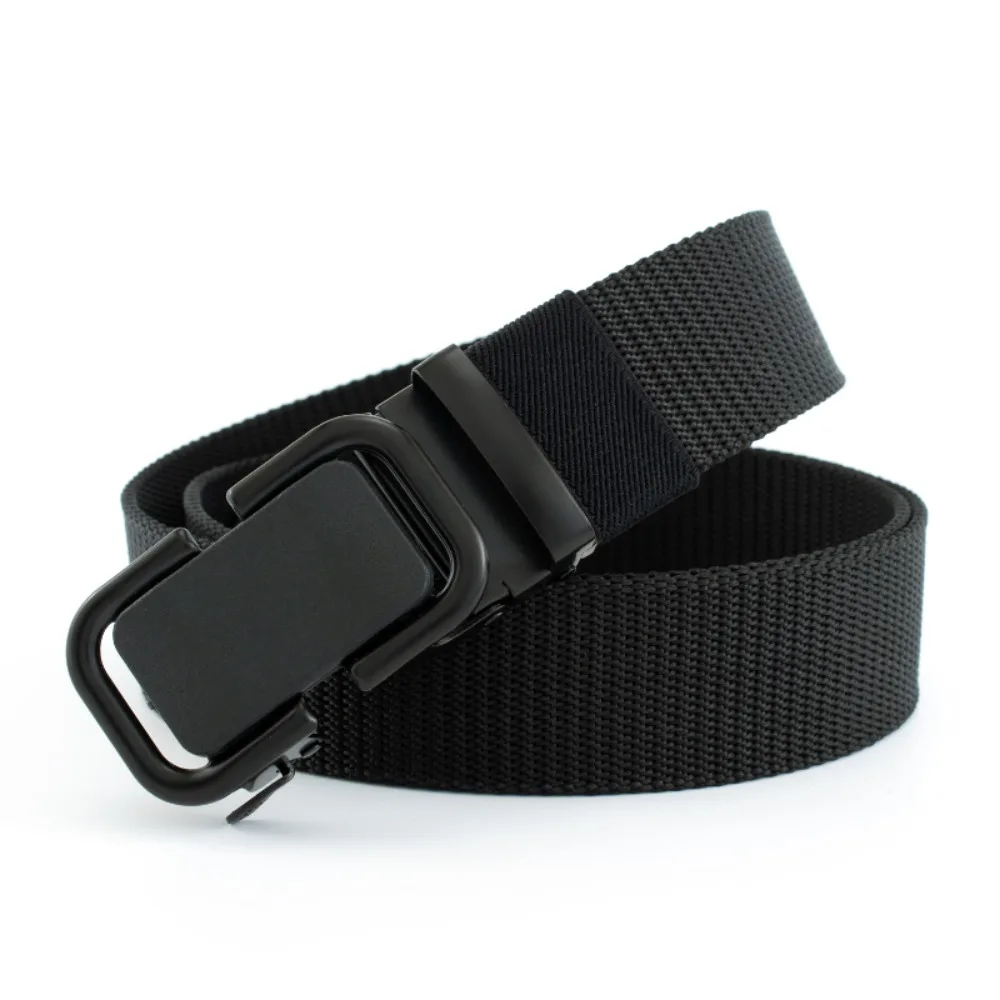 Men's Ratchet Belt Nylon Web Canvas Belt Golf Belt Automatic Buckle Waist Belt for Men Casual Work